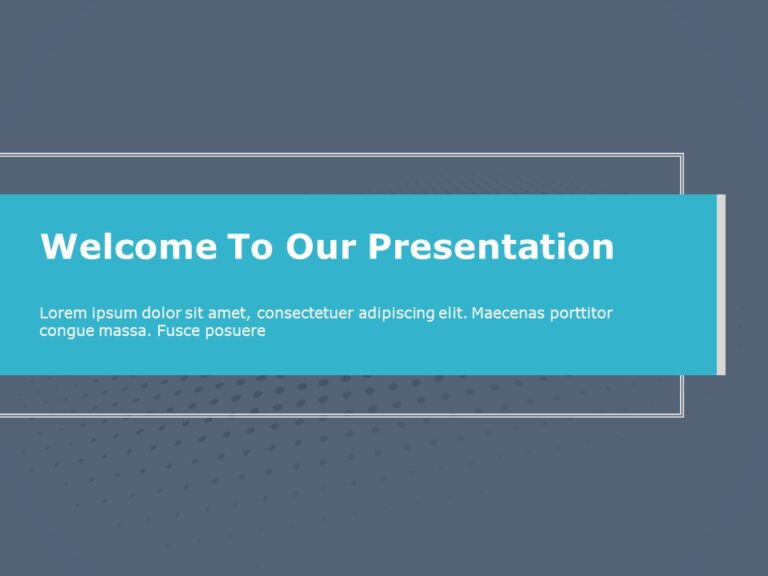 Welcome Slide PowerPoint Template & Google Slides Theme