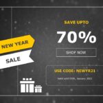 New Year Discount Code PowerPoint Template & Google Slides Theme