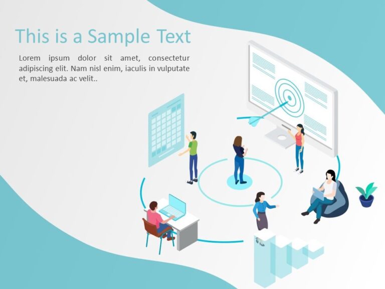 Business Planning Isometric PowerPoint Template