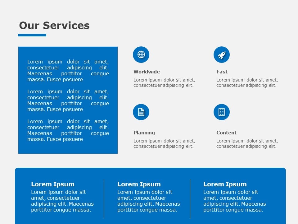 Our Services Offering PowerPoint Template