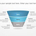 3 Steps Sales Funnel Analysis PowerPoint Template