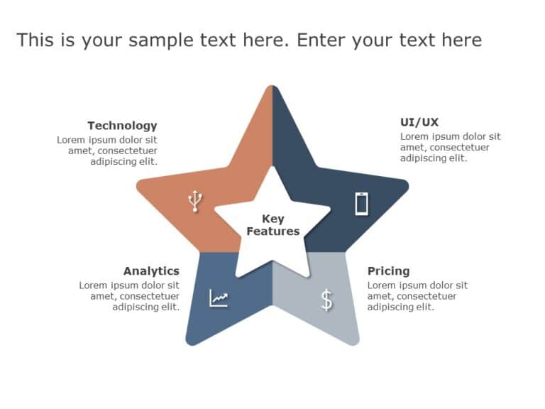 Star Shape PowerPoint Template & Google Slides Theme