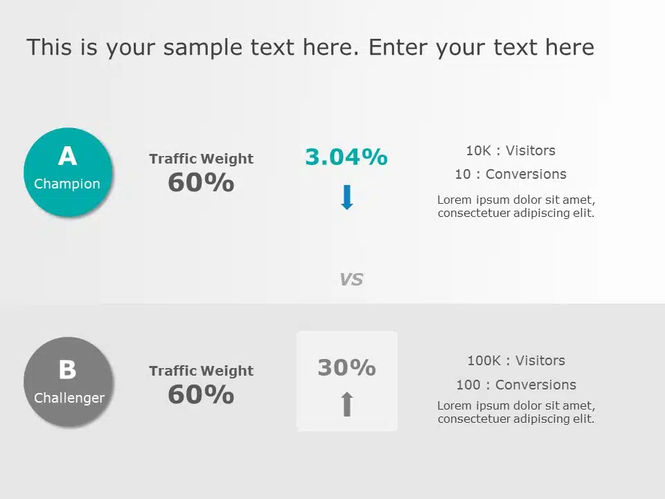 Ab Testing Powerpoint Template 7113