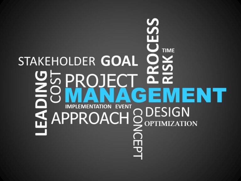 Project Management Word Cloud PowerPoint Template & Google Slides Theme