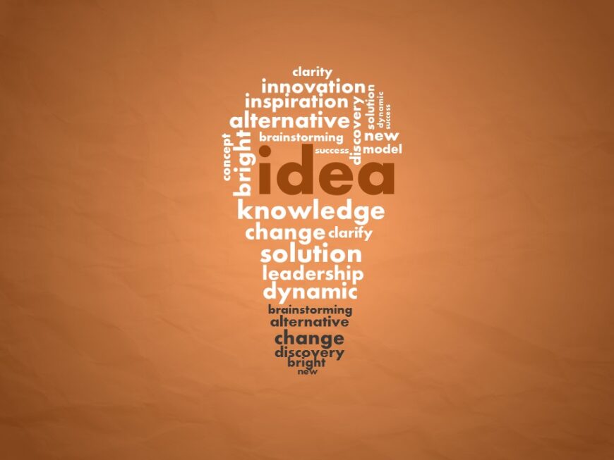 Idea Wordcloud PowerPoint Template