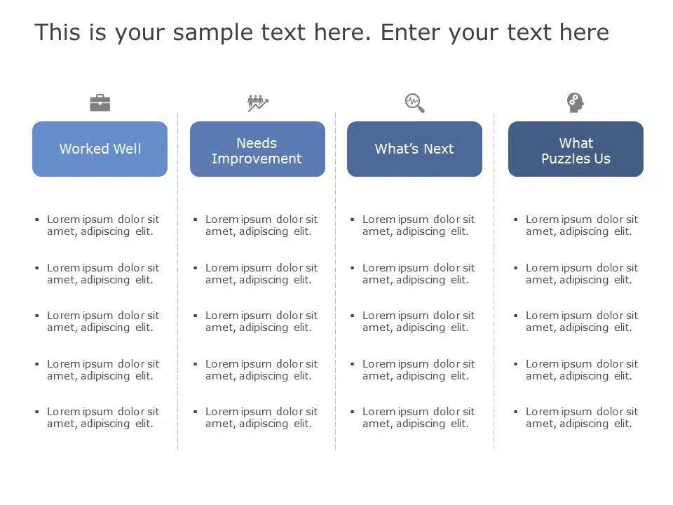 Project Retrospective 01 PowerPoint Template & Google Slides Theme