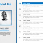 About Me Slide01 PowerPoint Template & Google Slides Theme