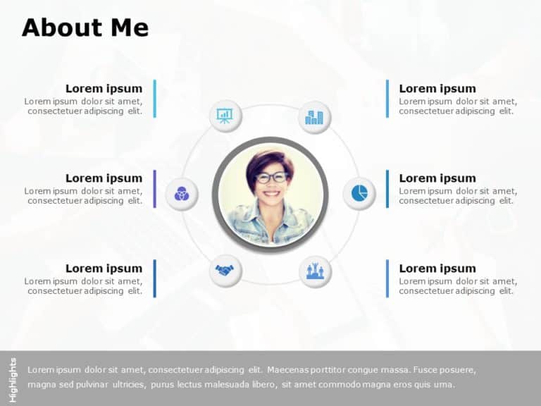 About Me Slide02 PowerPoint Template & Google Slides Theme