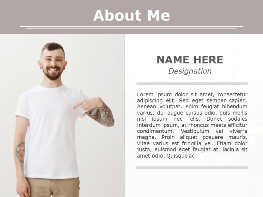 Editable Personal Profile Templates For PowerPoint | SlideUpLift