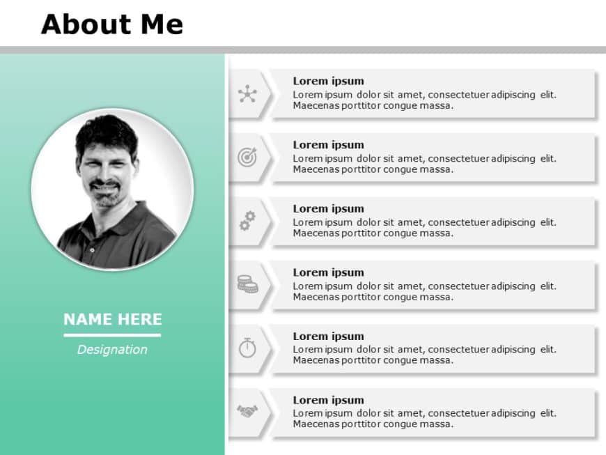 personal profile presentation sample