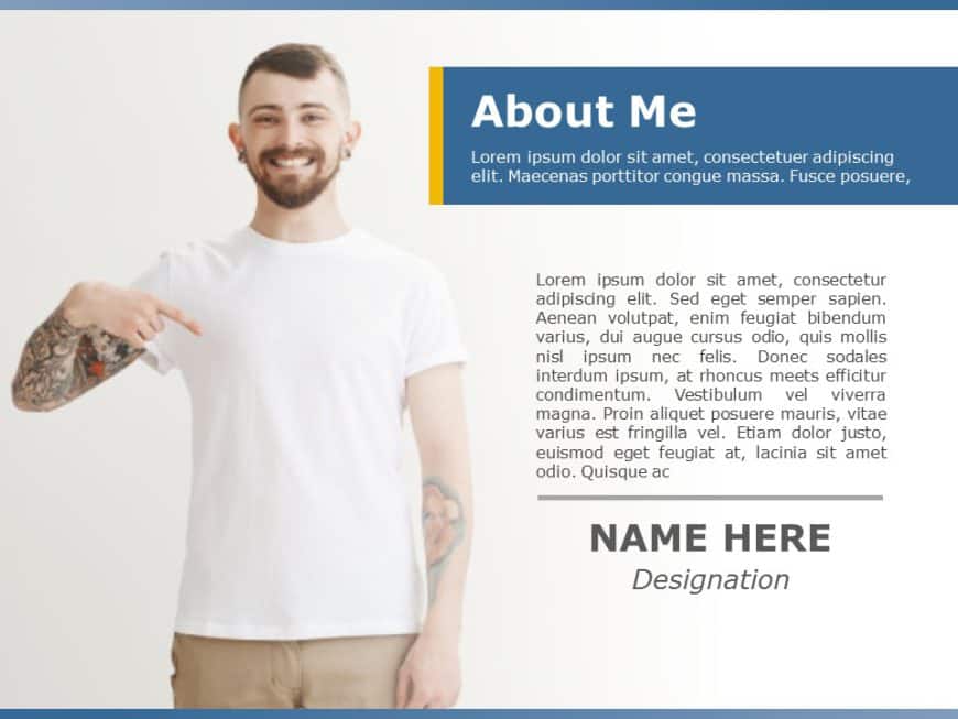 About Me Slide15 PowerPoint Template