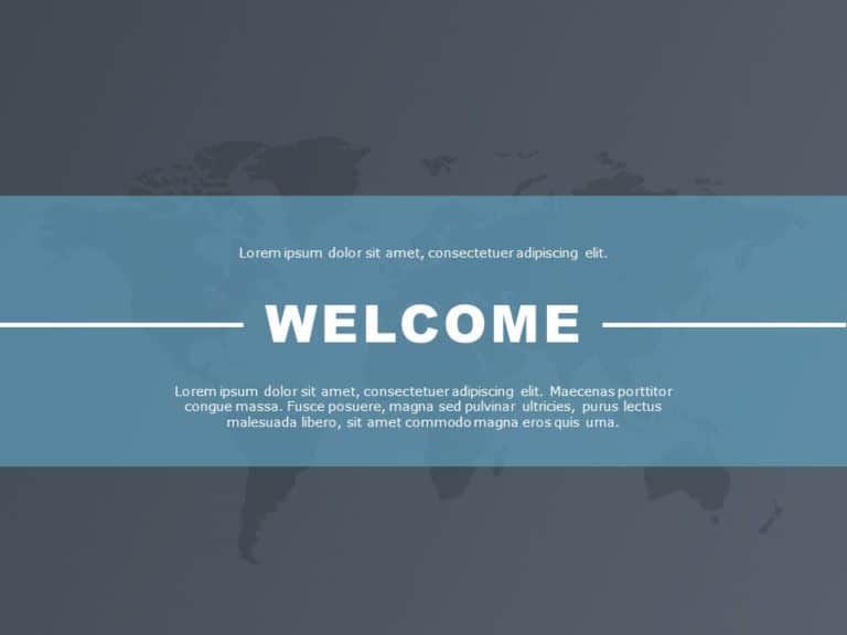 Welcome Slide 03 PowerPoint Template & Google Slides Theme