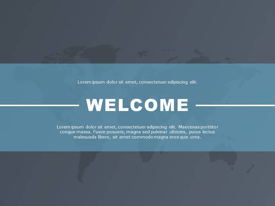 Welcome Slide 03 PowerPoint Template & Google Slides Theme