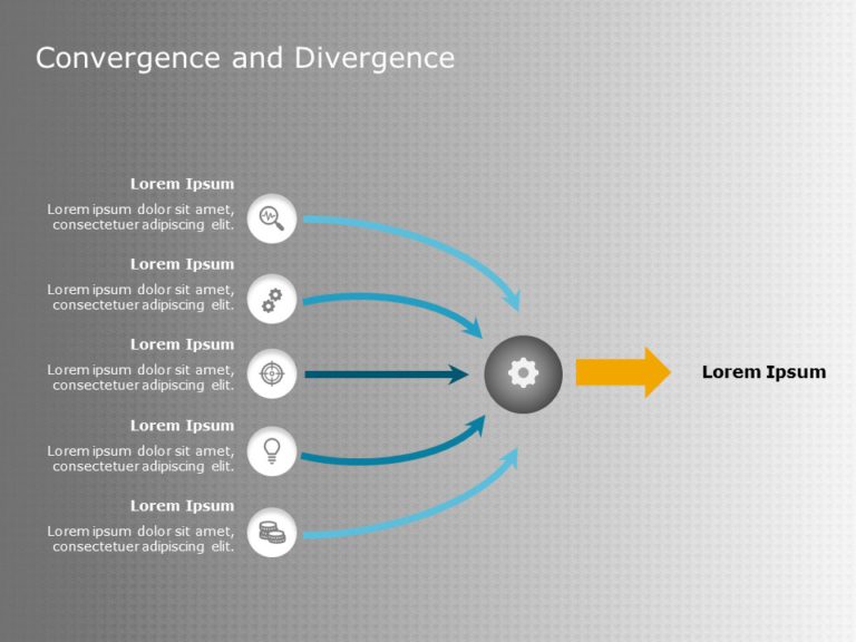 Converging Arrows 01 PowerPoint Template