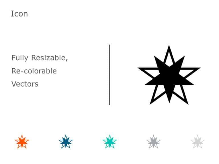 Star Icon 09 PowerPoint Template