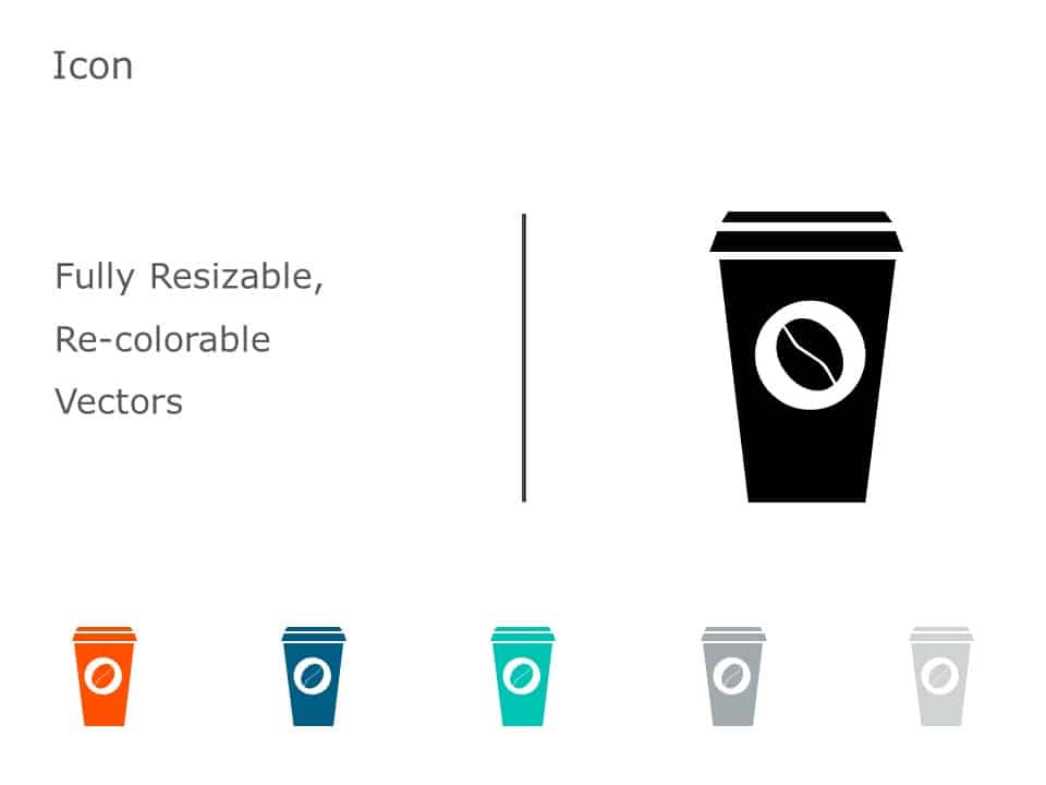 Cafe Icon 10 PowerPoint Template