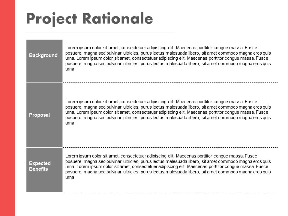 Project Rationale PowerPoint Template