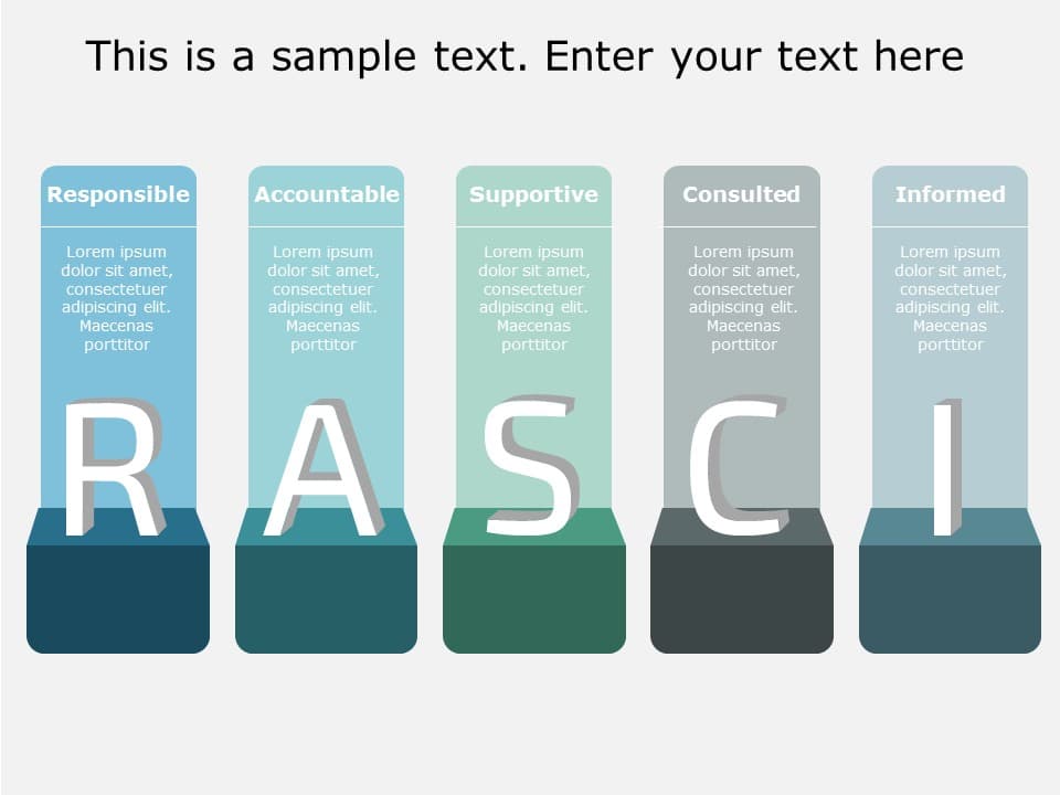 RACI Chart 10 PowerPoint Template & Google Slides Theme
