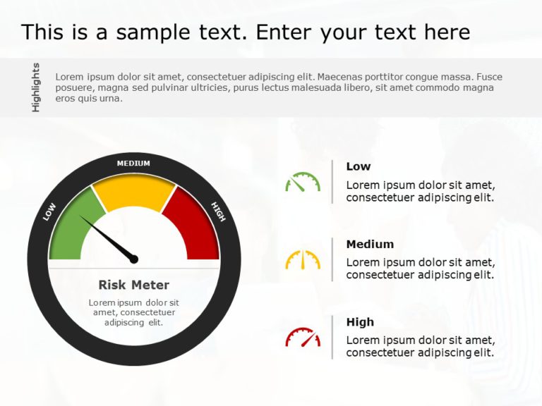 Risk Meter 08 PowerPoint Template & Google Slides Theme