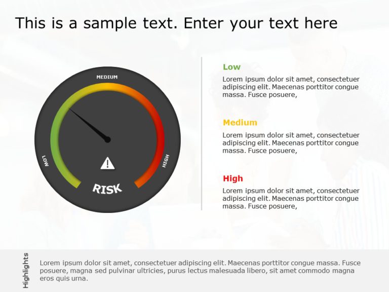 Risk Meter 09 PowerPoint Template & Google Slides Theme