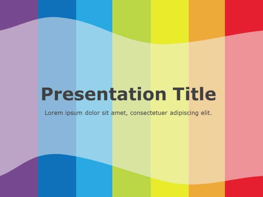 Rainbow Presentation Title PowerPoint Template