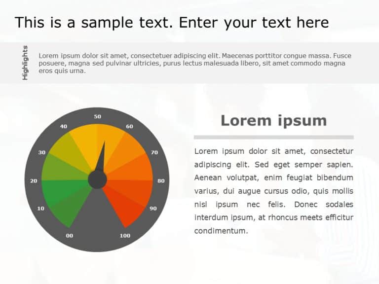 Risk Meter 12 PowerPoint Template & Google Slides Theme