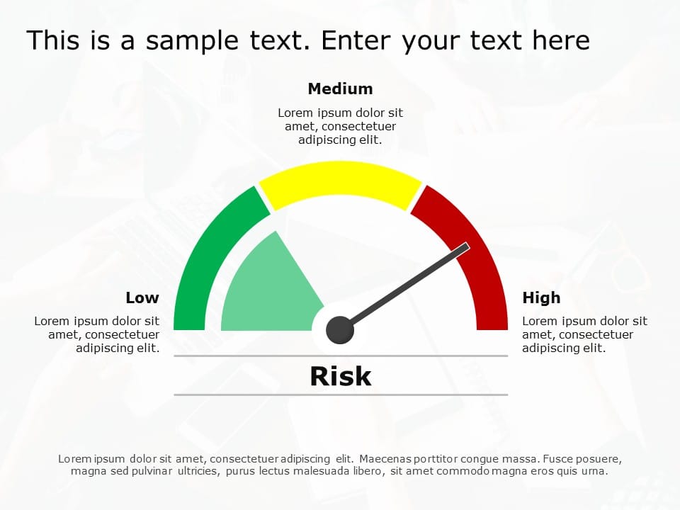 Risk Meter 17 PowerPoint Template & Google Slides Theme