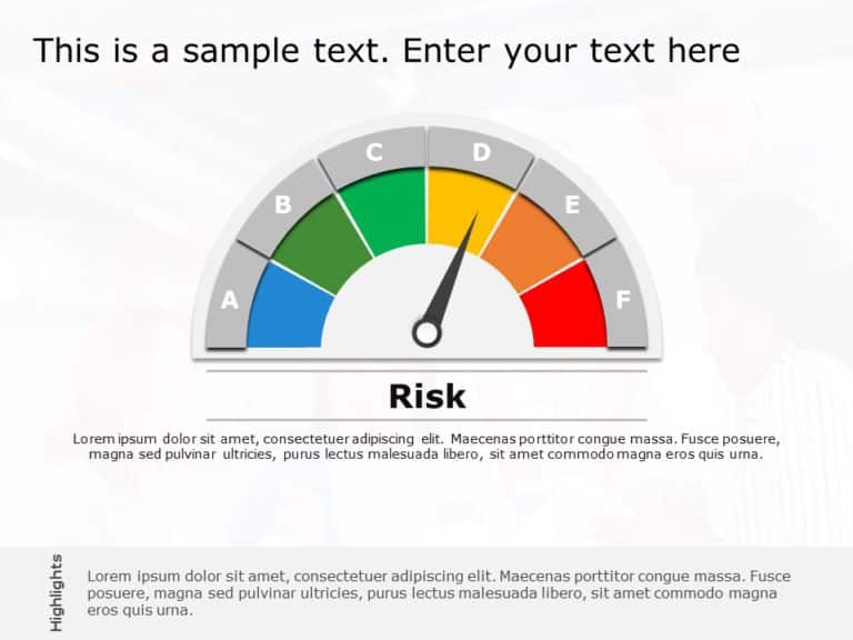 Risk Meter 19 PowerPoint Template & Google Slides Theme