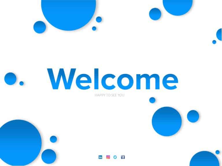 Welcome Slide 10 PowerPoint Template