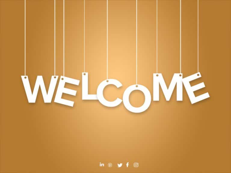 Welcome Chalkboard PowerPoint Template