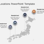 Japan Map Locations PowerPoint Template & Google Slides Theme