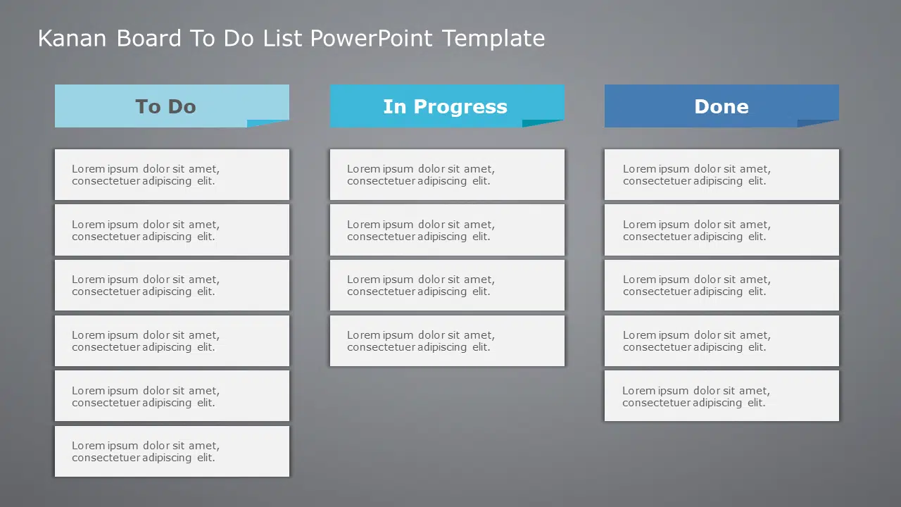 Kanan Board To Do List PowerPoint Template & Google Slides Theme