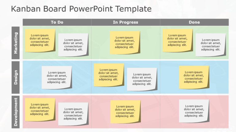 Kanban Board 03 PowerPoint Template & Google Slides Theme