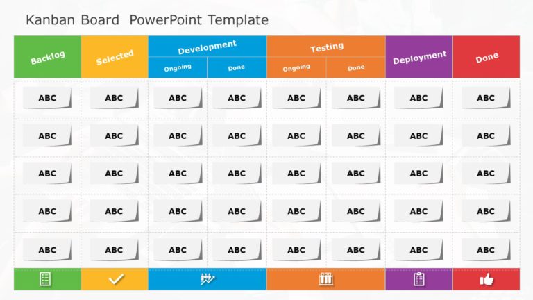 Kanban Board 04 PowerPoint Template & Google Slides Theme