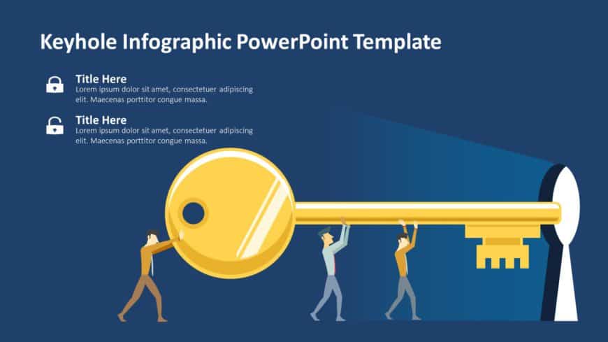 Keyhole Infographic 01 PowerPoint Template