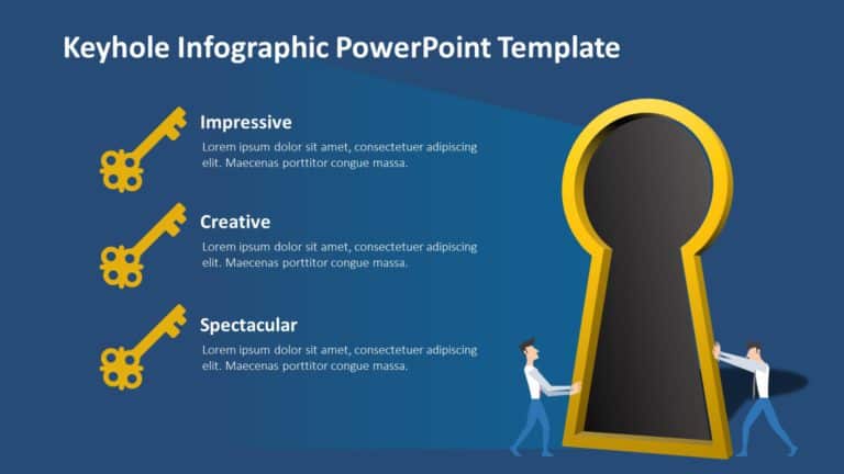 Keyhole Infographic 02 PowerPoint Template & Google Slides Theme