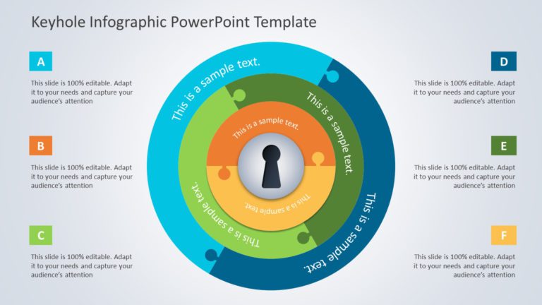 Keyhole Infographic 04 PowerPoint Template & Google Slides Theme