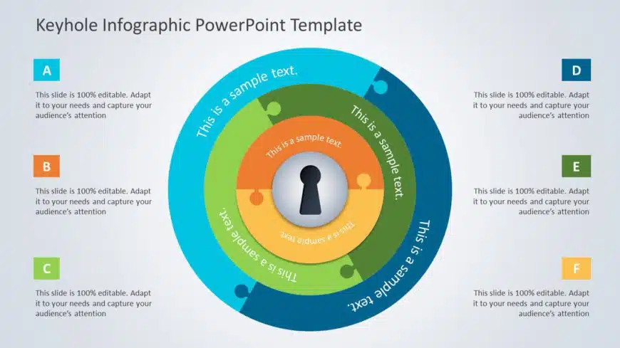 Keyhole Infographic 04 PowerPoint Template