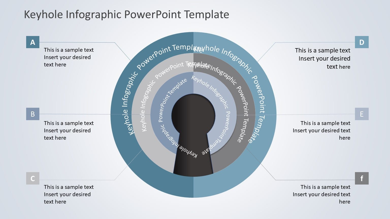 Keyhole Infographic 05 PowerPoint Template & Google Slides Theme