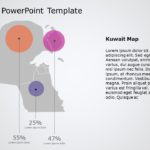 Kuwait Map 02 PowerPoint Template & Google Slides Theme