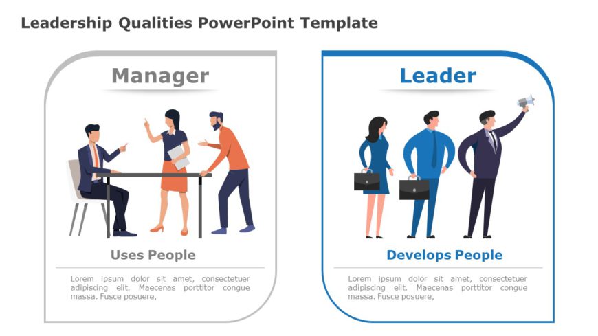 Leadership Qualities 06 PowerPoint Template