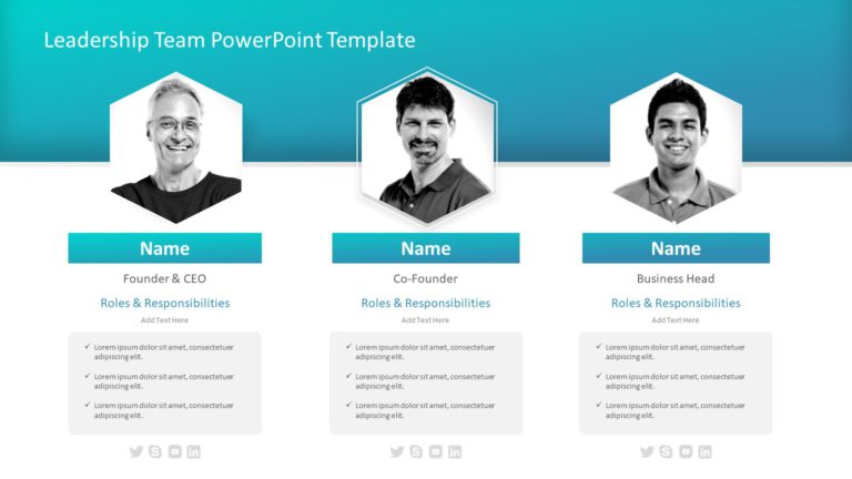 Leadership Team PowerPoint Template & Google Slides Theme