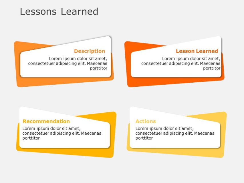 Lessons Learned 06 | Lessons Learned Templates | SlideUpLift