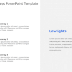 Lowlights Takeaways PowerPoint Template & Google Slides Theme