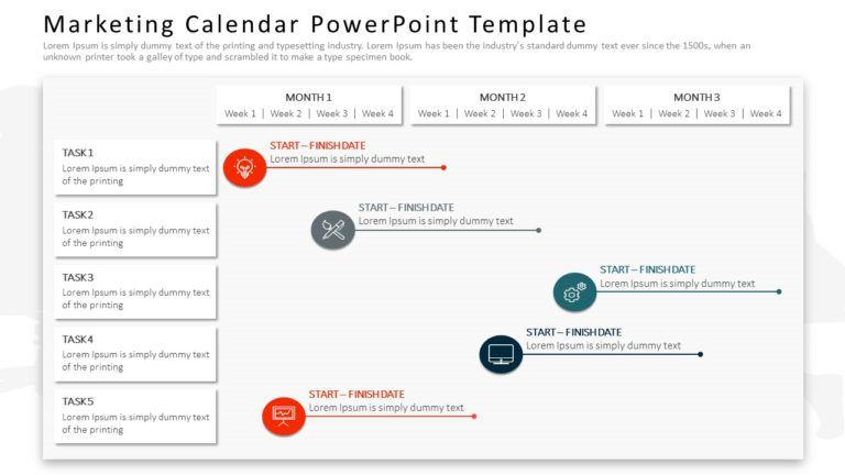 Marketing Calendar 04 PowerPoint Template & Google Slides Theme