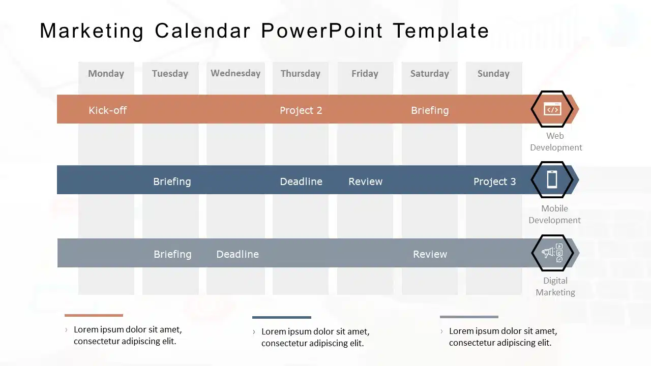 Marketing Calendar 08 PowerPoint Template & Google Slides Theme