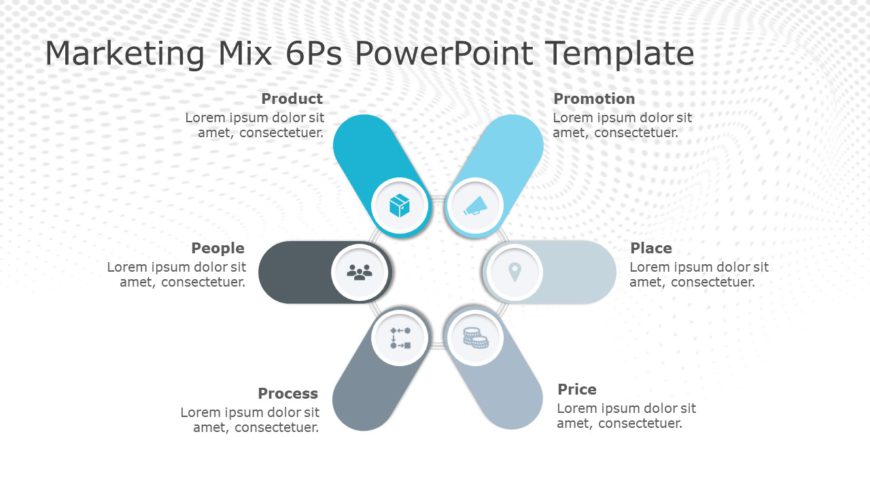 Marketing Mix 6Ps PowerPoint Template