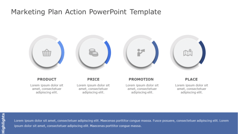Marketing Plan Action PowerPoint Template & Google Slides Theme