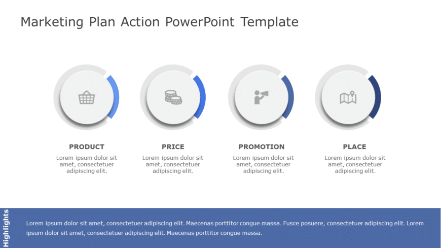 Marketing Plan Action PowerPoint Template