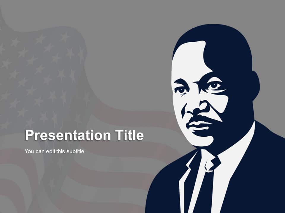 Martin Luther Cover PowerPoint Template